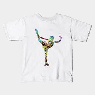 Ice Skater Kids T-Shirt